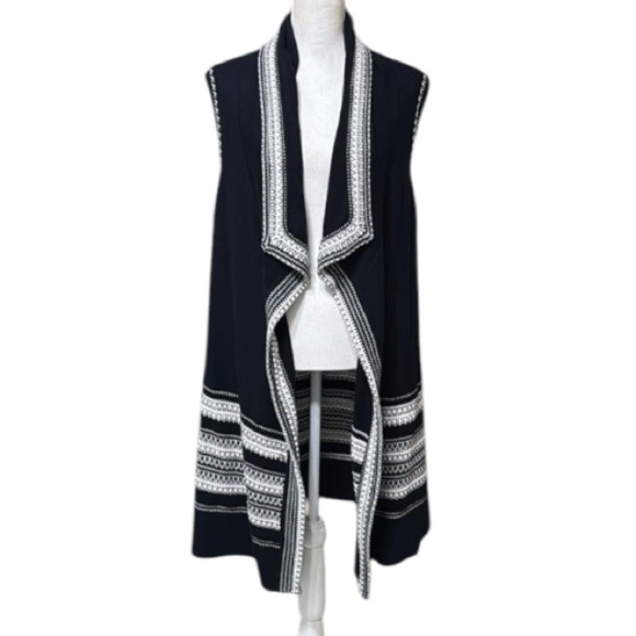 Vince Black and White Duster Vest
Cardigan Sweater Long Line oversized XS - Picture 3 of 10